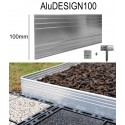 AluDesign Höhe 10cm 10x2m Randbegrenzung aus Aluminium