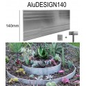 AluDesign Höhe 14cm Beeteinfassung Rasenkante aus Aluminium Varianten