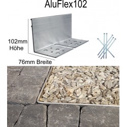 AluFlex19 Höhe 1,9cm  Länge 119 cm Randbefestigung Pflasterkante Randbegrenzung
