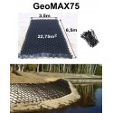 GeoMAX75 * Höhe 7,5cm Teichuferbefestigung Wasserbau Böschungsbefestigung 22,75qm