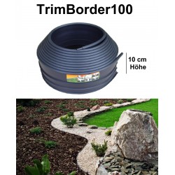 TrimBorder100 Höhe 10 cm  Rasenkante Mähkante Beeteinfassung