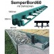 SemperBord60 Grün 40m + 120 Anker Rasenkante Beeteinfassung Baumumrandung