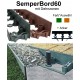 SemperBord60 Terrakotta Grün 1m + Anker Rasenkante Pflasterkante Beetumrandung