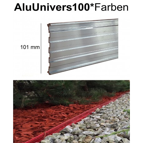 AluUnivers Höhe 10cm in 53 Farben 10x2m Randbegrenzung aus Aluminium